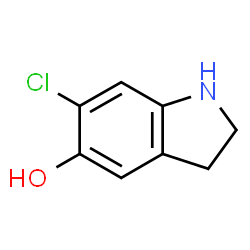 1H-Indol-5-ol,6-chloro-2,3-dihydro- Structure