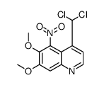 4-(dichloromethyl)-6,7-dimethoxy-5-nitroquinoline Structure