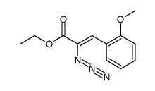 α-Azido-2-methoxy-zimtsaeure-aethylester结构式