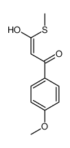 3-hydroxy-1-(4-methoxyphenyl)-3-methylsulfanylprop-2-en-1-one结构式