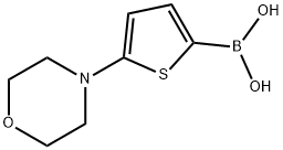 5-(Morpholino)thiophene-2-boronic acid结构式