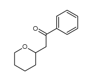 1-phenyl-2-(tetrahydro-2H-pyran-2-yl)-1-ethanone Structure