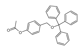 4-((trityloxy)methyl)phenyl acetate Structure