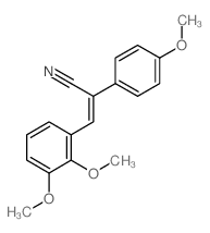 Benzeneacetonitrile, a-[(2,3-dimethoxyphenyl)methylene]-4-methoxy-结构式