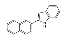 2-(2-萘基)吲哚结构式