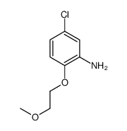 5-CHLORO-2-(2-METHOXY-ETHOXY)-PHENYLAMINE结构式