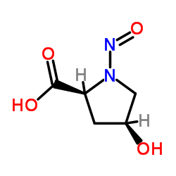 L-Proline, 4-hydroxy-1-nitroso-, cis- (9CI) Structure