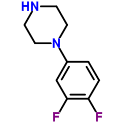 1-(3,4-Difluorophenyl)piperazine Structure