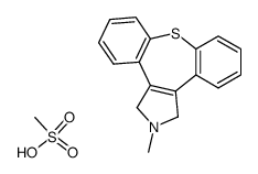 2-Methyl-2,3-dihydro-1H-8-thia-2-aza-dibenzo[e,h]azulene; compound with methanesulfonic acid结构式