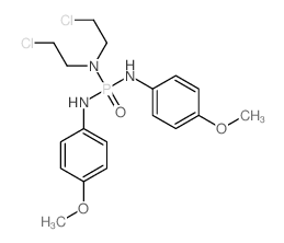 Phosphoric triamide,N,N-bis(2-chloroethyl)-N',N''-bis(4-methoxyphenyl)-结构式