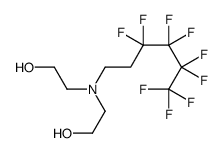 2-[2-hydroxyethyl(3,3,4,4,5,5,6,6,6-nonafluorohexyl)amino]ethanol结构式