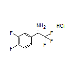 (S)-1-(3,4-Difluorophenyl)-2,2,2-trifluoroethanamine Hydrochloride Structure