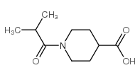 1-ISOBUTYRYLPIPERIDINE-4-CARBOXYLIC ACID structure