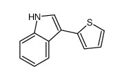 3-thiophen-2-yl-1H-indole结构式