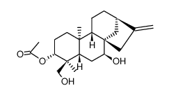 Kaura-16-ene-3α,7β,19-triol 3-acetate结构式