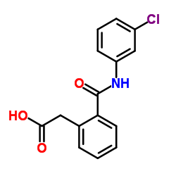 2-(2-(N-(3-CHLOROPHENYL)CARBAMOYL)PHENYL)ACETIC ACID structure