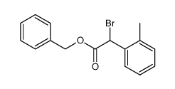 (+/-)-2-bromo-2-o-tolylacetic acid benzyl ester结构式