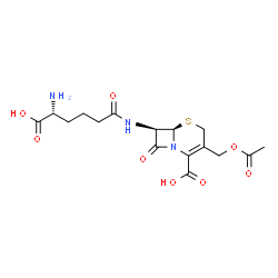 [6R-[6α,7β(RXXX)]]-3-(acetoxymethyl)-7-[(5-amino-5-carboxypentanoyl)amino]-8-oxo-5-thia-1-azabicyclo[4.2.0]oct-2-ene-2-carboxylic acid, zinc salt结构式