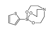 5-thiophen-2-yl-4,6,11-trioxa-1-aza-5-silabicyclo[3.3.3]undecane结构式