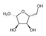 (3R,4S,5R)-5-(hydroxymethyl)tetrahydrofuran-2,3,4-triol Structure