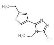 4-乙基-5-(5-乙基噻吩-3-基)-4H-1,2,4-噻唑-3-硫醇图片