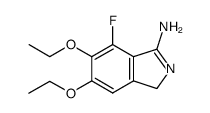 5,6-diethoxy-7-fluoro-3H-isoindol-1-ylamine structure
