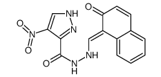 4-nitro-N'-[(2-oxonaphthalen-1-ylidene)methyl]-1H-pyrazole-5-carbohydrazide Structure