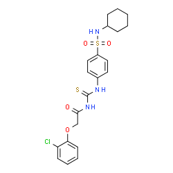 2-(2-chlorophenoxy)-N-[({4-[(cyclohexylamino)sulfonyl]phenyl}amino)carbonothioyl]acetamide picture