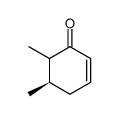 (5R)-5,6-dimethylcyclohex-2-enone Structure