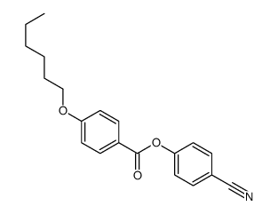 p-Cyanophenyl p-(hexyloxy)benzoate structure