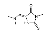 5-dimethylaminomethylidene-3-methyl-2-thioxoimidazolidin-4-one结构式