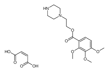 2,3,4-Trimethoxy-benzoic acid 2-piperazin-1-yl-ethyl ester; compound with (Z)-but-2-enedioic acid Structure