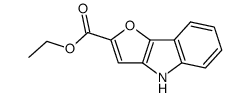 4H-furo[3,2-b]indole-2-carboxylic acid ethyl ester Structure