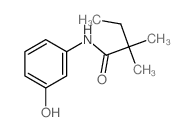 N-(3-hydroxyphenyl)-2,2-dimethyl-butanamide结构式