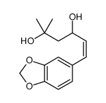 (E)-6-(1,3-benzodioxol-5-yl)-2-methylhex-5-ene-2,4-diol Structure