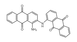 1'-amino-1,2'-imino-di-anthraquinone Structure