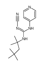 N''-Cyano-N-4-pyridyl-N'-1,1,3,3-tetramethylbutylguanidine Structure