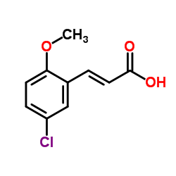 (2E)-3-(5-Chloro-2-methoxyphenyl)acrylic acid结构式