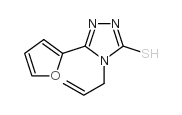 4-丙烯基-5-呋喃-4H-[1,2,4]-噻唑-3-硫醇结构式