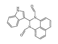 2-(1H-indol-3-yl)-2H-perimidine-1,3-dicarbaldehyde结构式