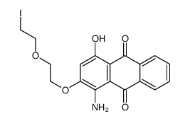 1-amino-4-hydroxy-2-[2-(2-iodoethoxy)ethoxy]anthracene-9,10-dione Structure