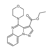 4-morpholin-4-yl-pyrazolo[1,5-a]quinoxaline-3-carboxylic acid ethyl ester结构式