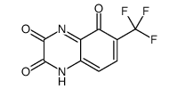 6-(trifluoromethyl)-1H-quinoxaline-2,3,5-trione结构式