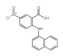 2-(naphthalen-1-ylamino)-5-nitro-benzoic acid Structure