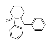 1-benzyl-2-phenyl-1-aza-2$l^C17H20NOP-phosphacyclohexane 2-oxide Structure