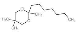 2-heptyl-2,5,5-trimethyl-1,3-dioxane structure