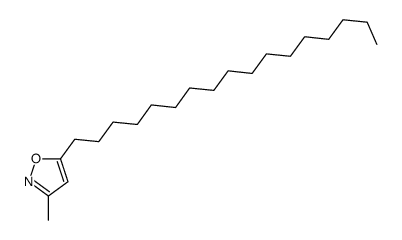 5-heptadecyl-3-methyl-1,2-oxazole结构式