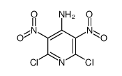 2,6-dichloro-3,5-dinitropyridin-4-amine structure