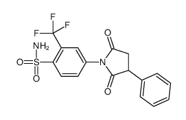 4-(2,5-dioxo-3-phenyl-pyrrolidin-1-yl)-2-(trifluoromethyl)benzenesulfo namide picture