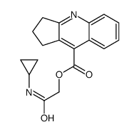 [2-(cyclopropylamino)-2-oxoethyl] 2,3-dihydro-1H-cyclopenta[b]quinoline-9-carboxylate Structure